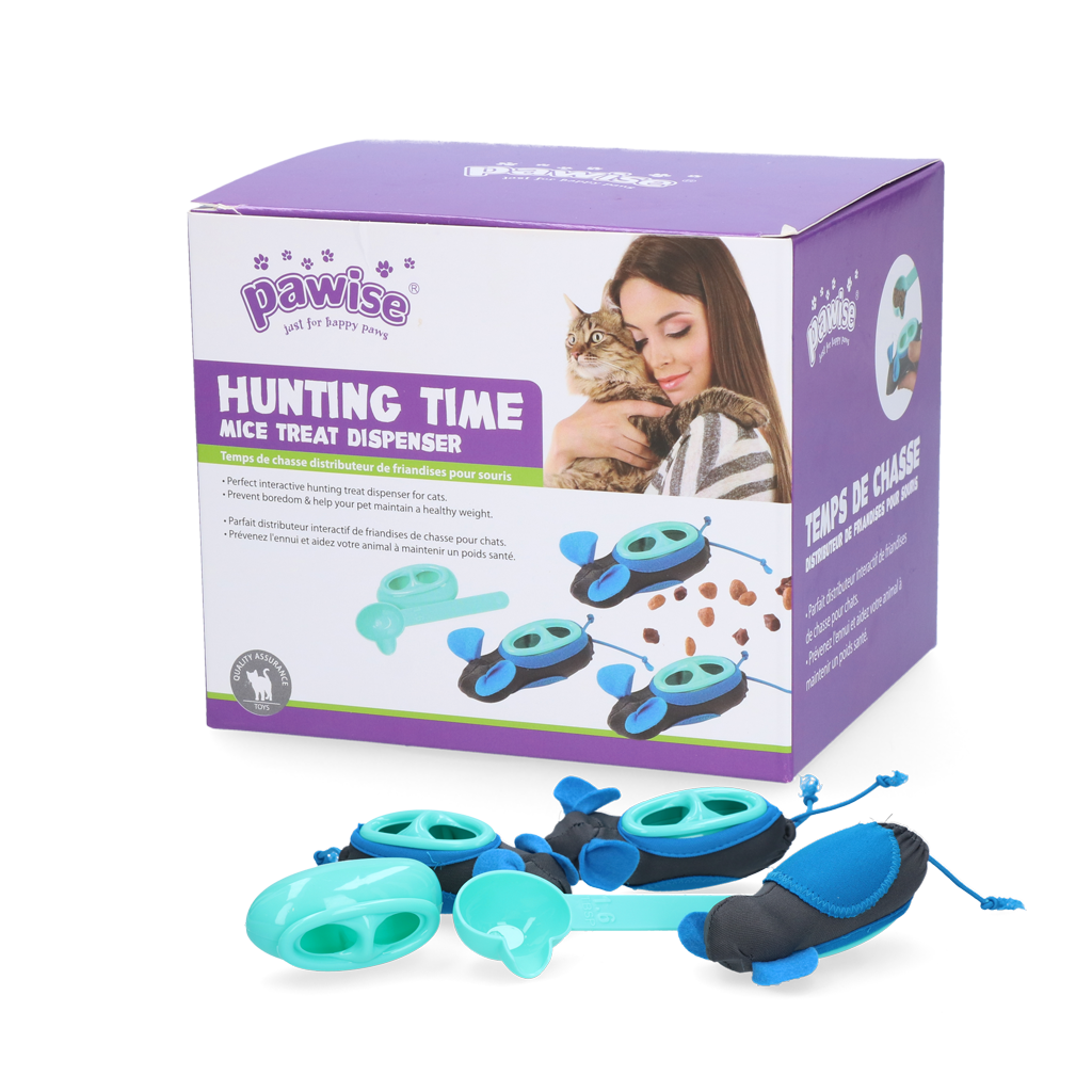 Pawise Hunting Snacker for Cats ( 3 mice)