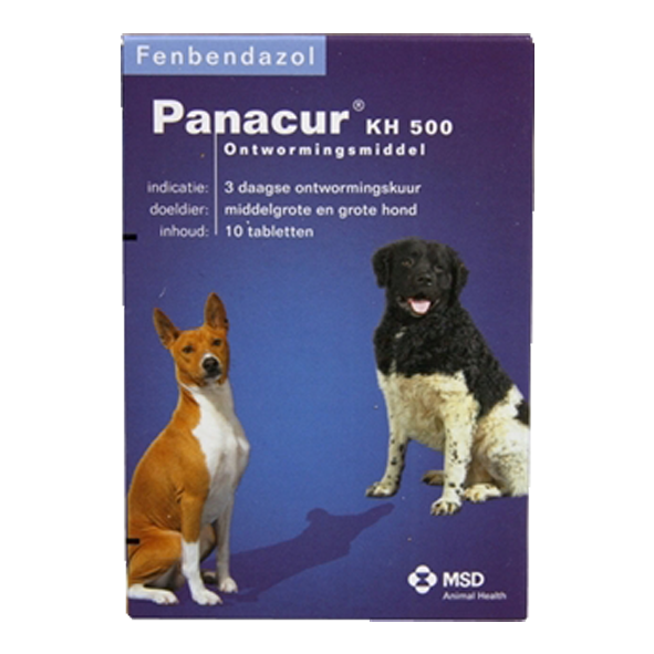 Panacur hond en kat 500mg 10 tabletten
